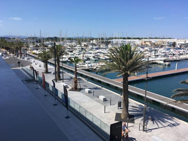Appartement T2 Au Port De Canet-En-Roussillon - Proche De La Plage Et De L'Aquarium Oniria ภายนอก รูปภาพ